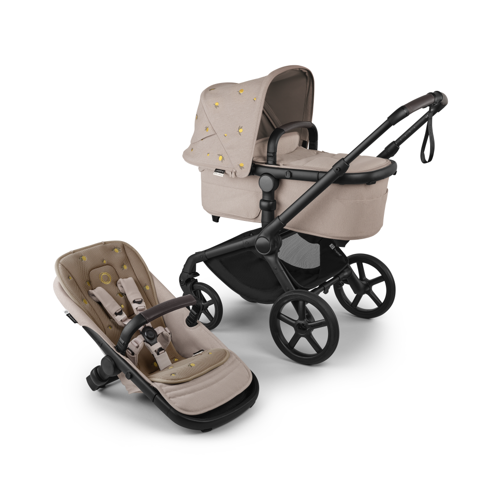 Bugaboo X Konges Slöjd Fox 5 Renew complete Black/Desert Taupe Melange