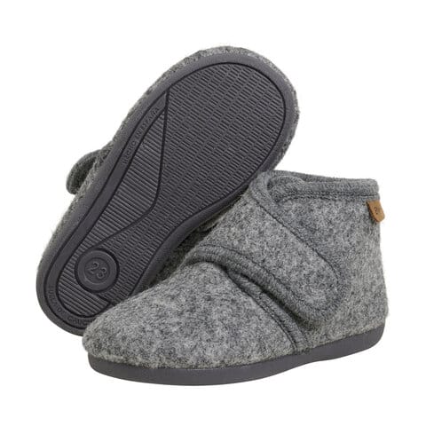 En Fant Inneskor Ulltofflor - Dark Gray Melange En Fant
