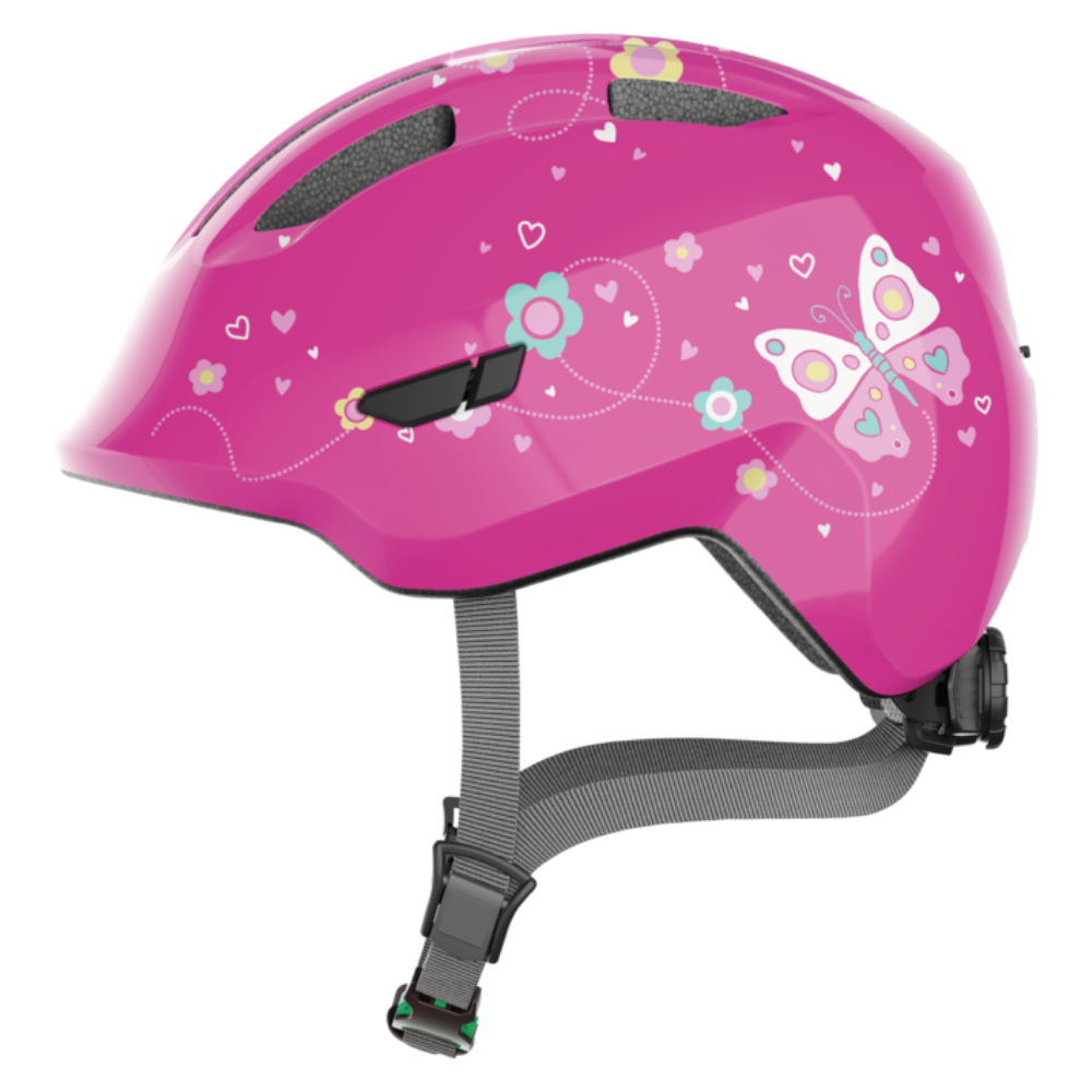 ABUS Hjälm Smiley 3.0 Pink Butterfly