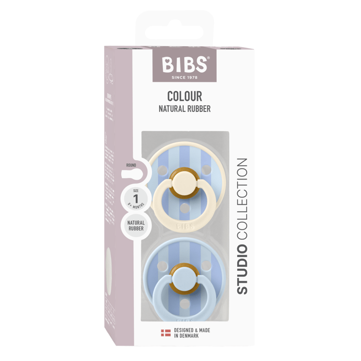Napp Studio Colour 2-Pack Latex - Baby Blue Dusty Blue Mix BIBS