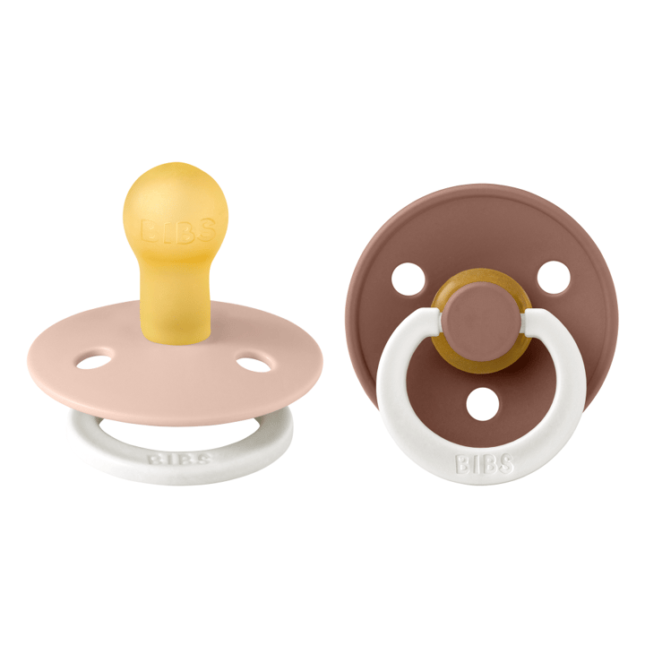 Napp Colour 2-pack Latex Rund night - Blush Glow/Woodchuck BIBS