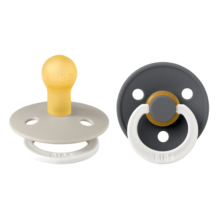 Napp Colour 2-pack Latex Rund night - Sand/Iron BIBS
