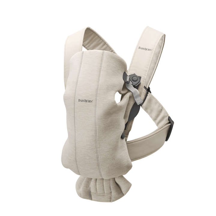 Bärsele Mini 3D Jersey - Ljusbeige Babybjörn