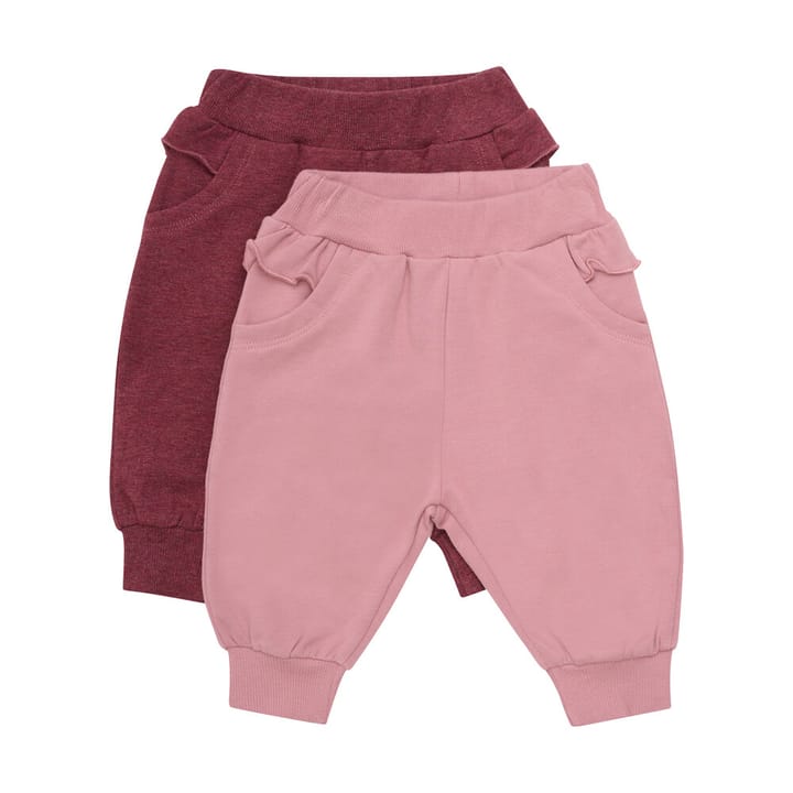 Byxor 2-pack Red Mahogany BeKids