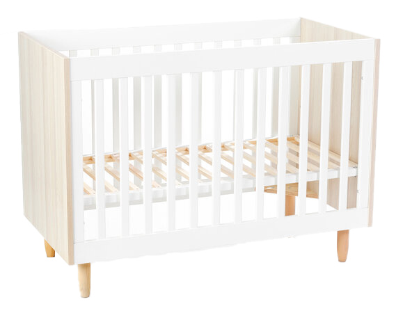 BeKids Karl spjälsäng 120x60 cm Vit