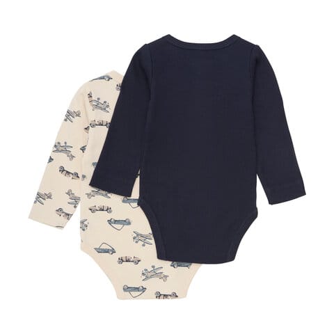 Långärmad Body 2-pack Sky Captain BeKids