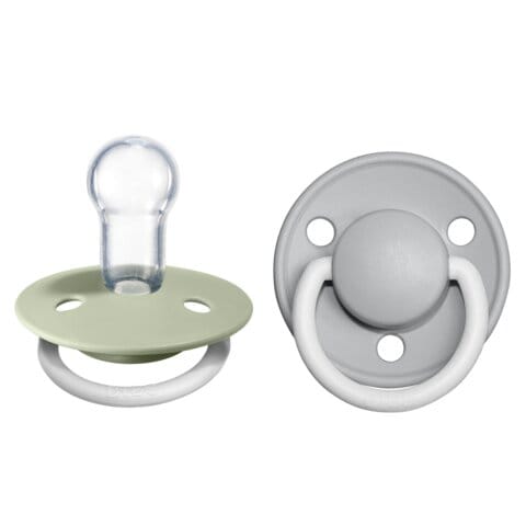 Napp De Lux 2-pack silikon Sage/Cloud Night BIBS
