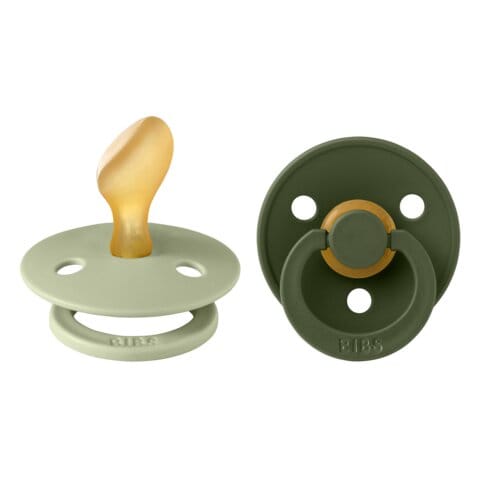 Nappar Colour 2-pack Latex anatomisk - Sage/Hunter Green BIBS
