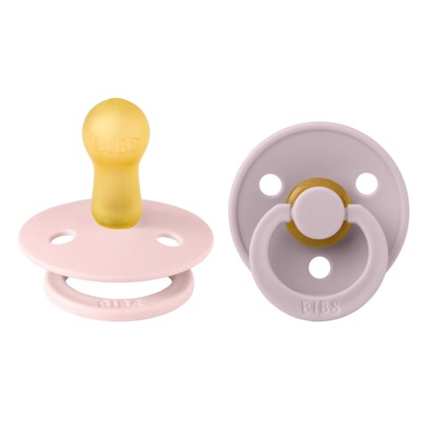 BIBS Napp Colour 2-pack Latex Rund Blossom/Dusky Lilac