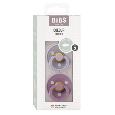 Napp Colour 2-pack Latex symmetrisk - Fossil Grey BIBS