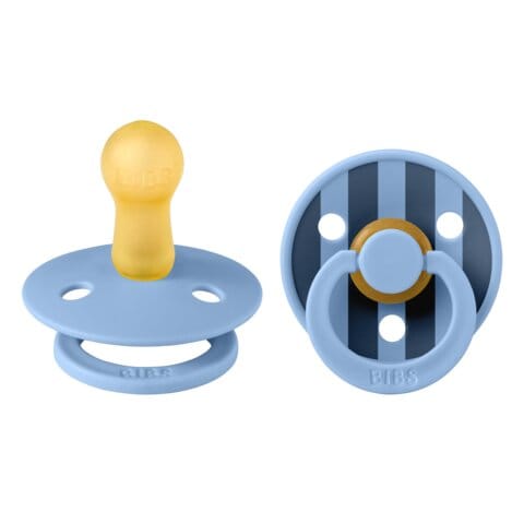 Napp Colour 2-pack Pin Latex - Sky Blue Mix BIBS