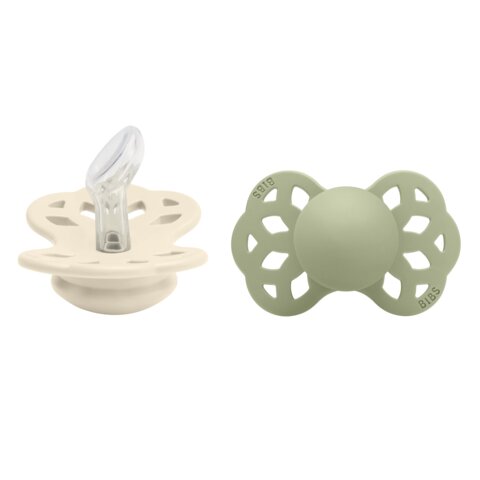 BIBS Nappar Infinity 2-pack Anatomisk Ivory/Sage