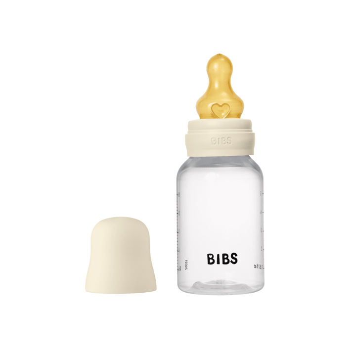 Nappflaska Baby Latex 1-pack 150ml Slow Flow - Ivory BIBS