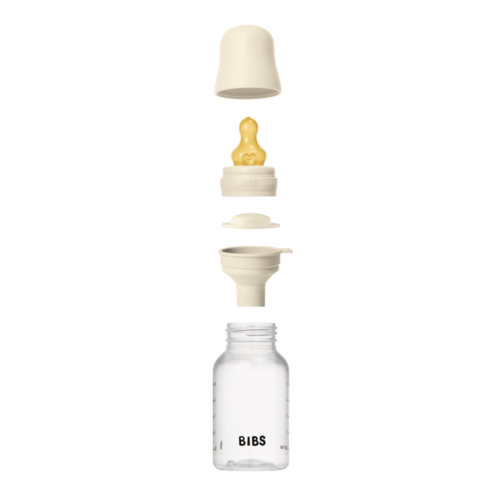 Nappflaska Baby Latex 1-pack 150ml Slow Flow - Ivory BIBS