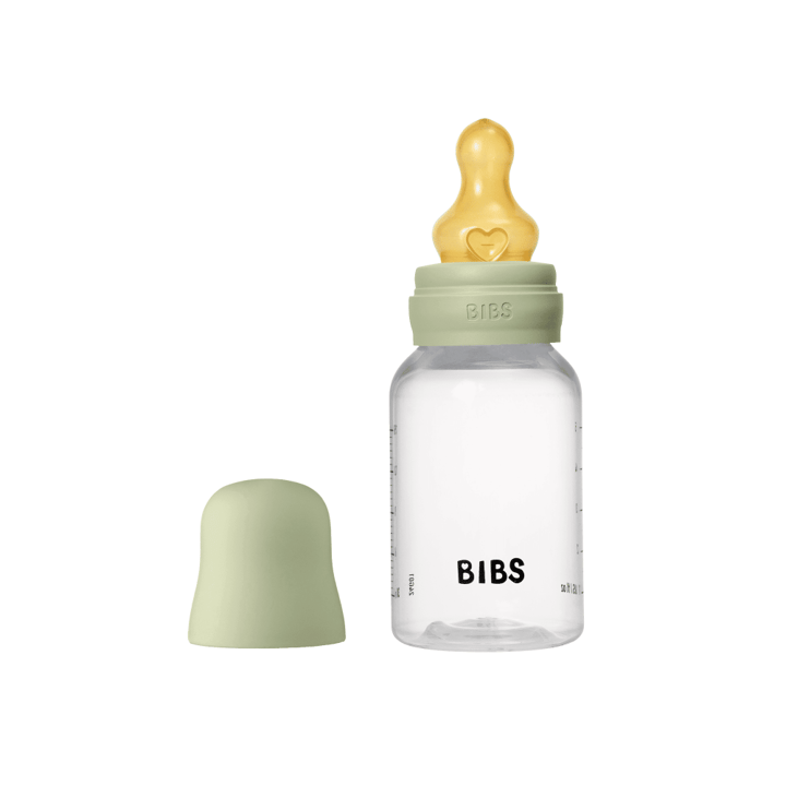 Nappflaska Baby Latex 1-pack 150ml Slow Flow - Sage BIBS