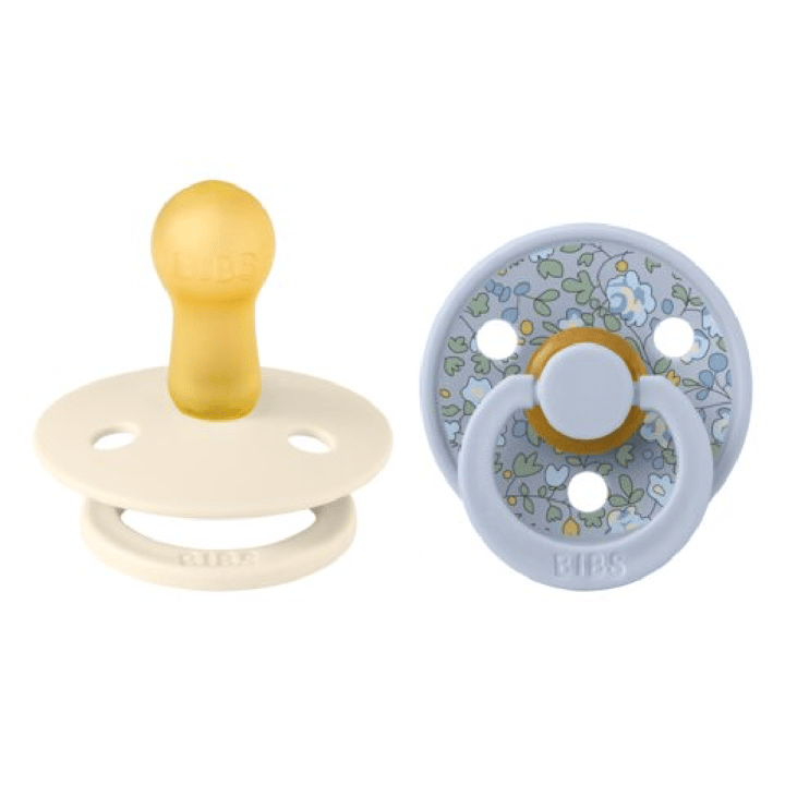 Colour 2-pack Latex - Eloise Dusty Blue Mix BIBS X LIBERTY