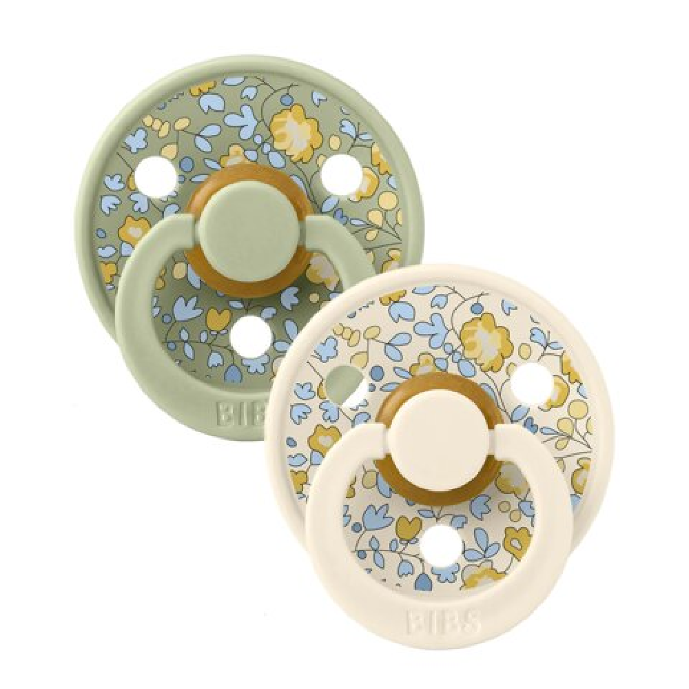 BIBS X LIBERTY Colour 2-pack Latex Eloise Sage Mix
