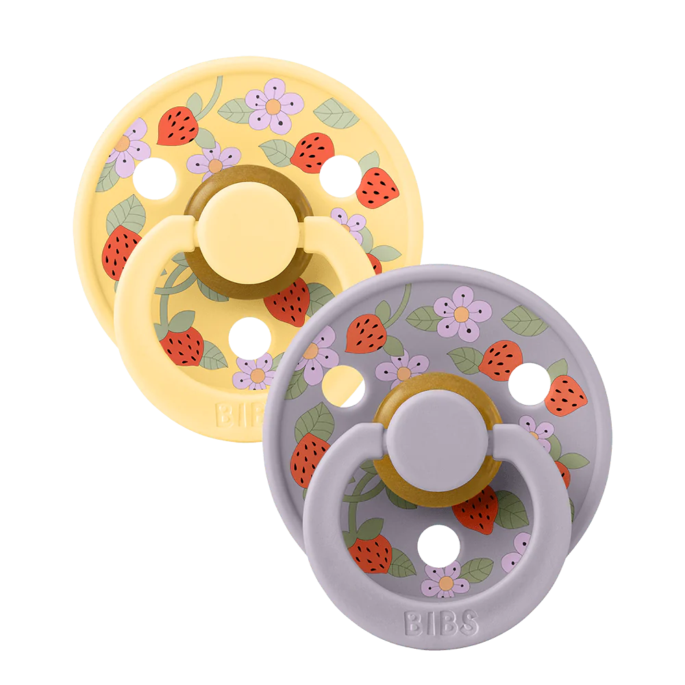 BIBS X LIBERTY Colour 2-pack Latex Strawberries and Cream Pale Butter Mix