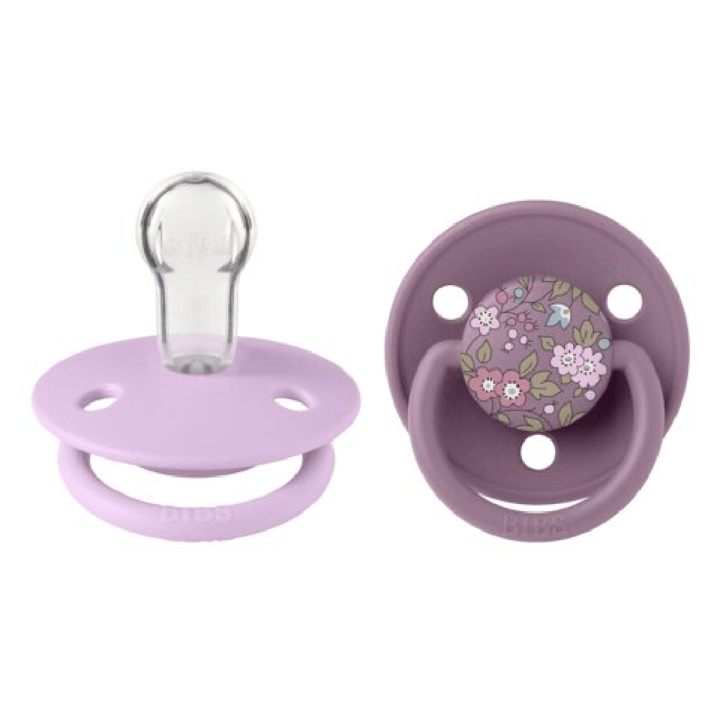 De Lux 2-pack Silikon - Chamomile Lawn Mauve BIBS X LIBERTY