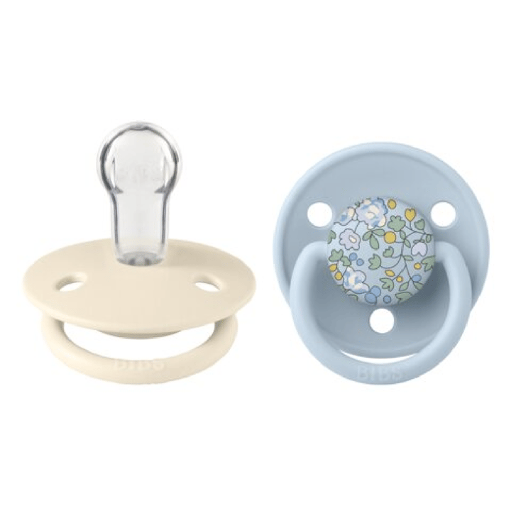 De Lux 2-pack Silikon - Eloise Baby Blue Mix BIBS X LIBERTY