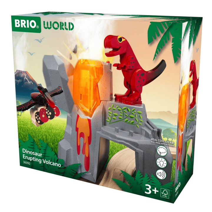 Aktiv Vulkan med Dinosaurier Brio