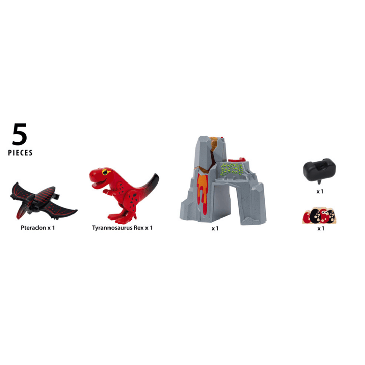 Aktiv Vulkan med Dinosaurier Brio