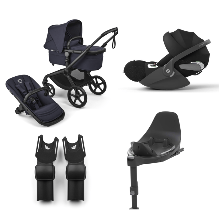 Bugaboo Fox 5 Renew Complete + Cybex Cloud T Plus + Basenhet T + Adapter  Bugaboo