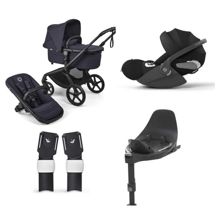 Bugaboo Fox 5 Renew Complete + Cybex Cloud T Plus + Basenhet T + Adapter  Bugaboo