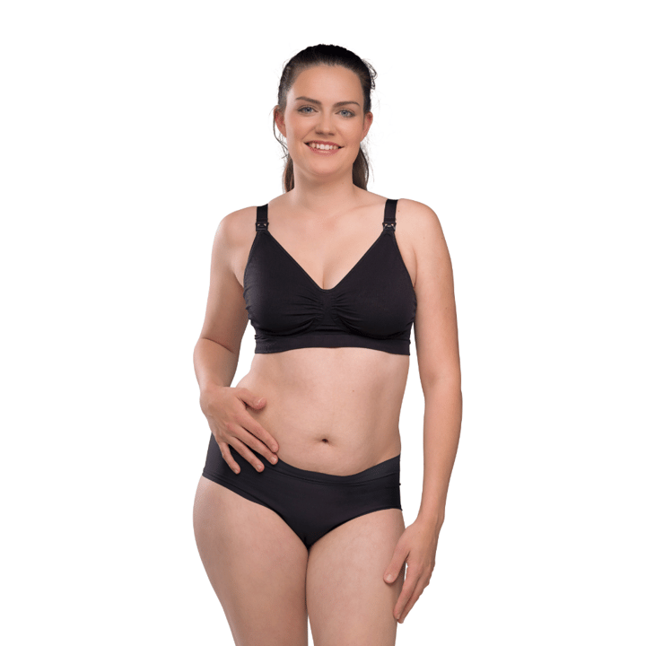Amnings-Bh Seamless GelWire Svart Carriwell