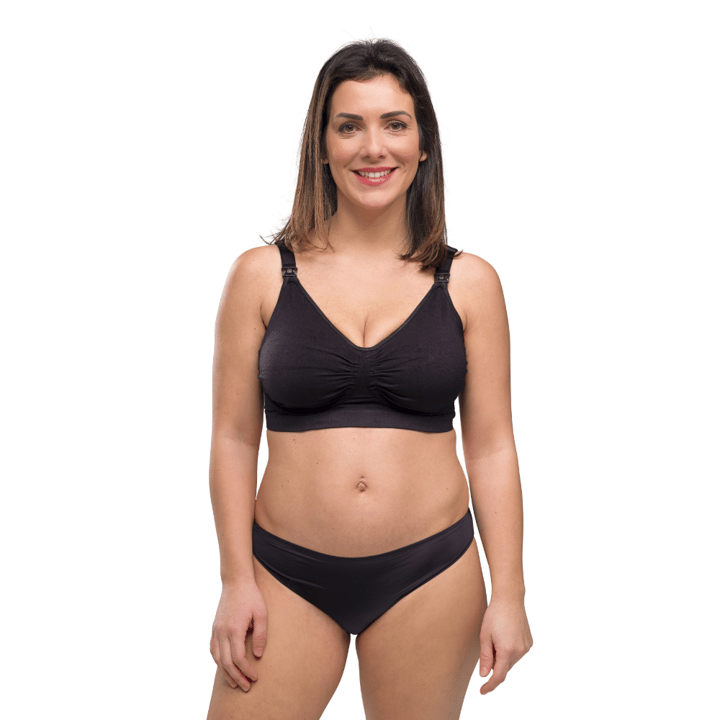 Amnings-Bh Seamless GelWire Svart Carriwell