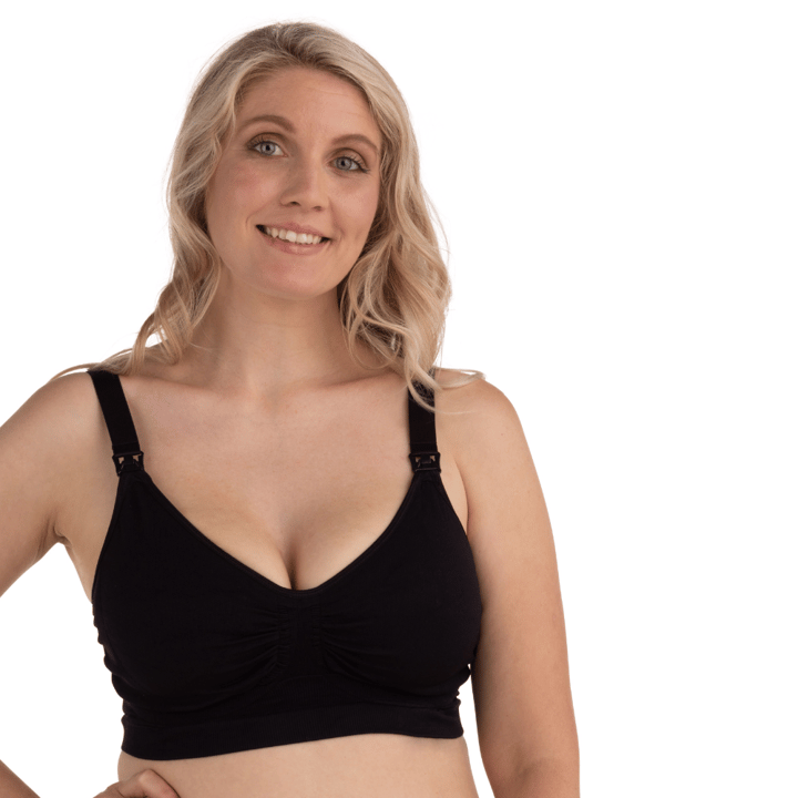 Amnings-Bh Seamless GelWire Svart Carriwell