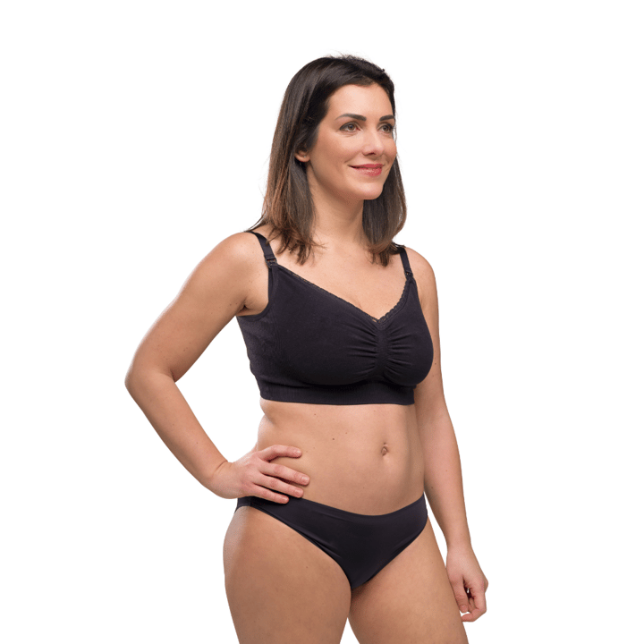 Amnings-Bh Seamless Organic Cotton Svart Carriwell