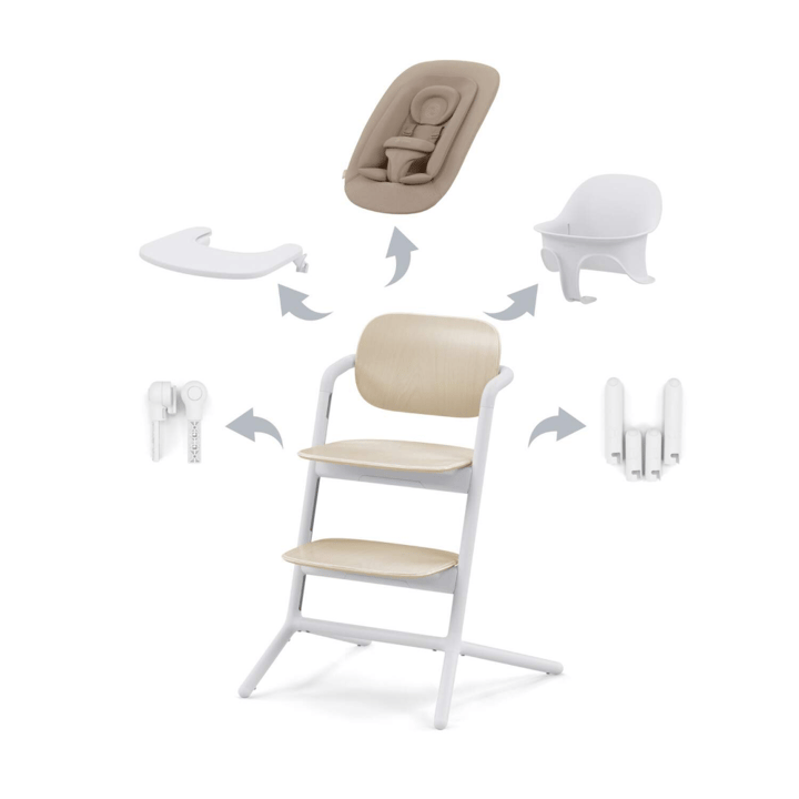 Lemo Matstol 4in1 Set - Sand White Cybex