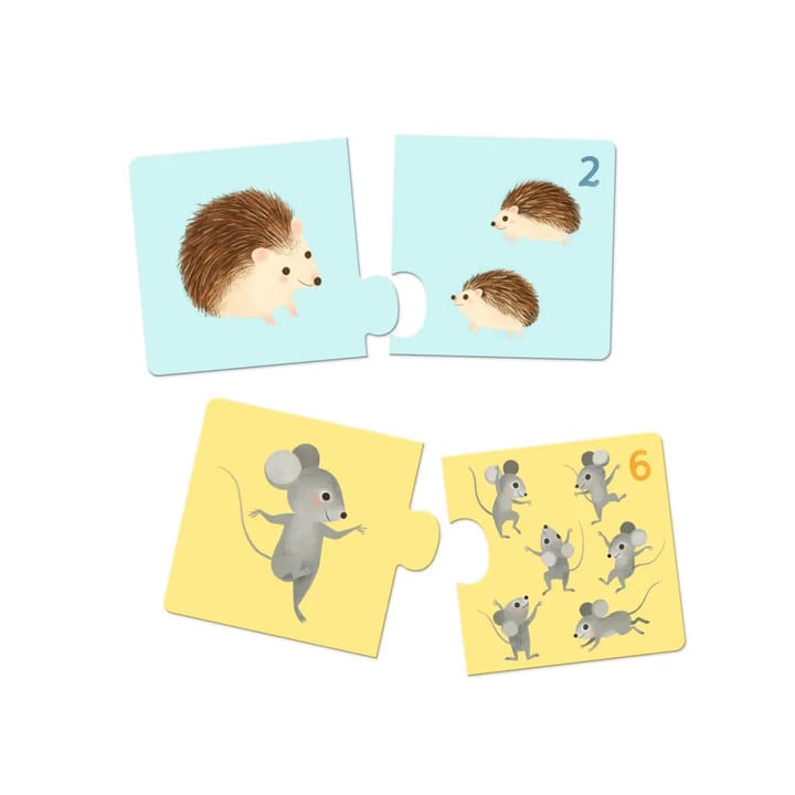 Pussel Duo Baby Animals Djeco