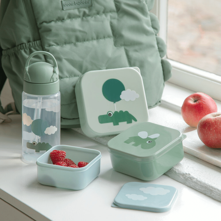 Snacksbox 3-pack Happy Clouds - Green Done By Deer