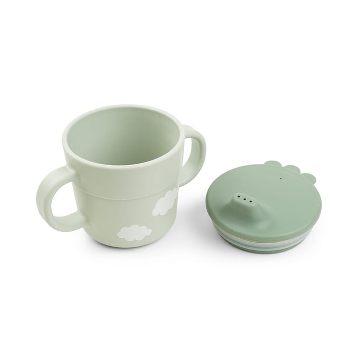 Bestickset Happy Clouds - Green Done By Deer