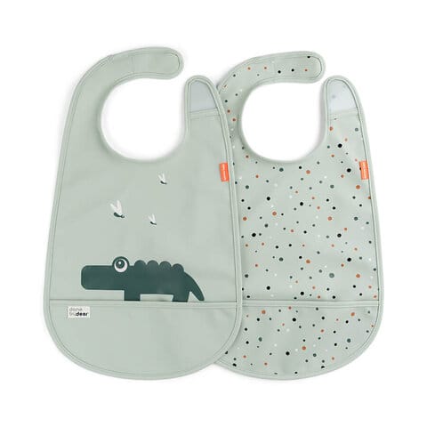 Haklapp 2-pack - Croco Green Done By Deer