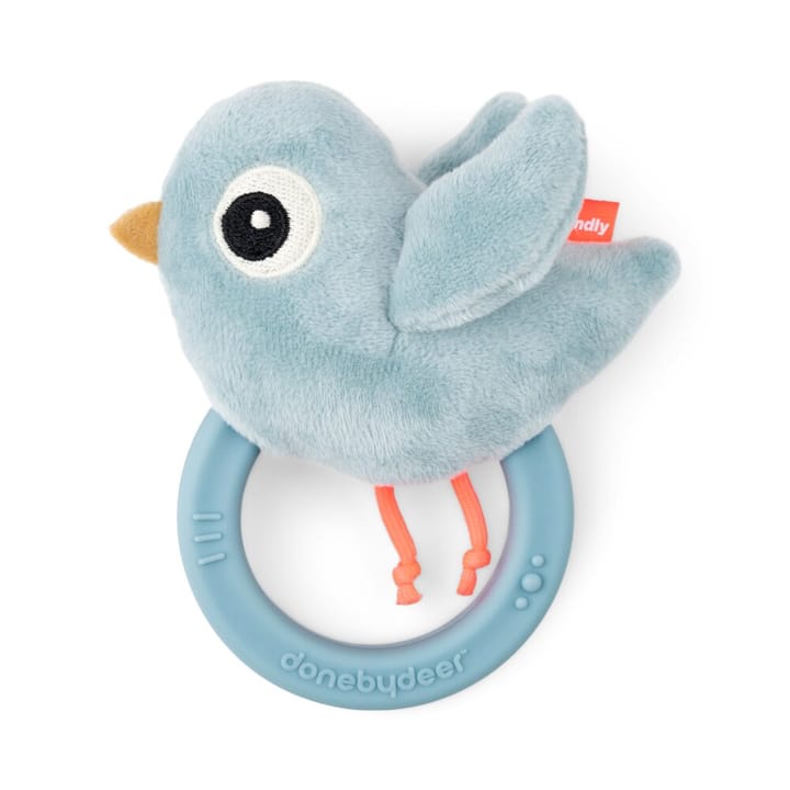Skallra med Bitring Birdee - Blue Done By Deer