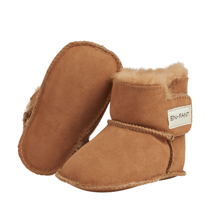 Fårskinnstofflor Tan En Fant