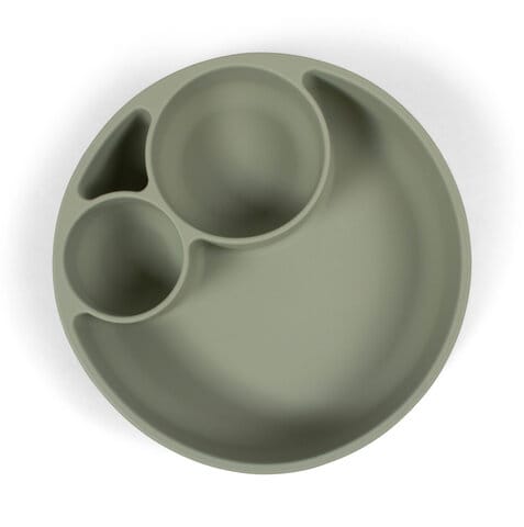 Indelad Tallrik Silikon - Green Filibabba