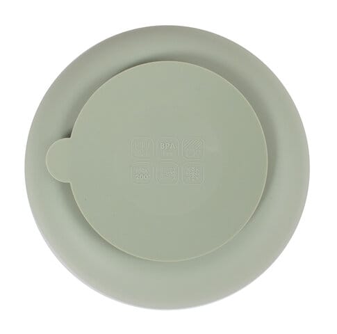 Indelad Tallrik Silikon - Green Filibabba