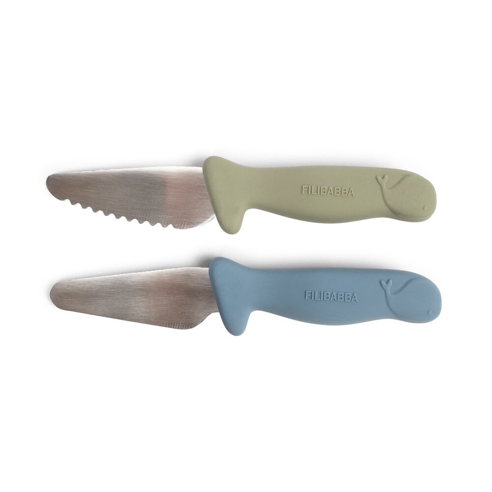 Filibabba Knivset 2-pack Powder Blue/Green