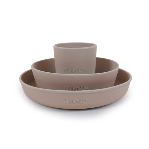 Filibabba Silikonmatset Warm Grey
