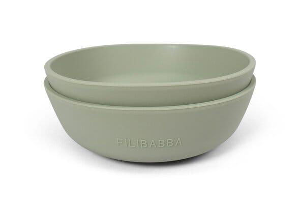 Silikonskål 2-pack - Green