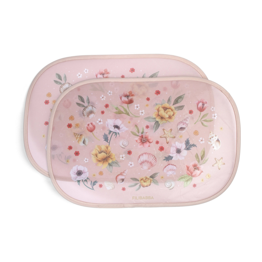 Filibabba Solskydd För Bilen 2-Pack Ocean Blossom