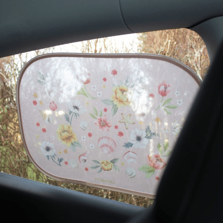 Solskydd För Bilen 2-Pack - Ocean Blossom Filibabba
