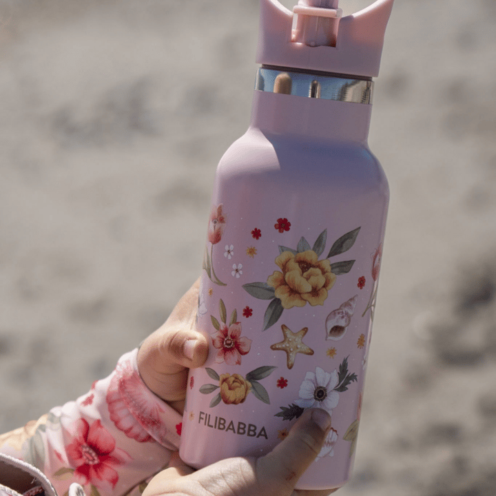 Vattenflaska Rostfritt Stål - Ocean Blossom Filibabba