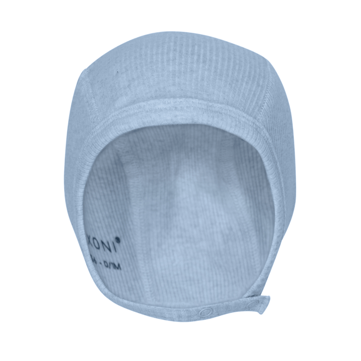 Babymössa Ribbad - Blue Fog Melange Fixoni