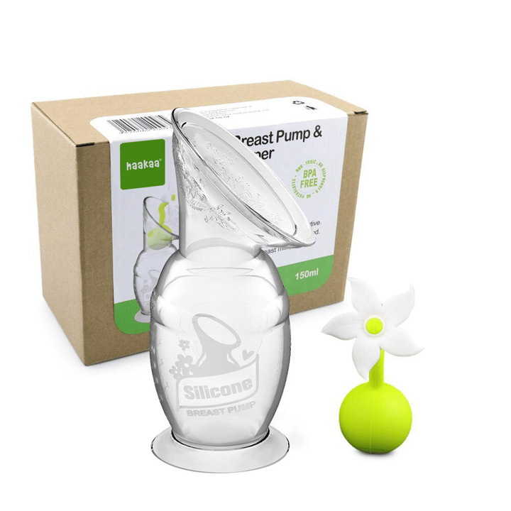 Bröstpump Silikon inkl. Blomstoppare 150 ml Haakaa