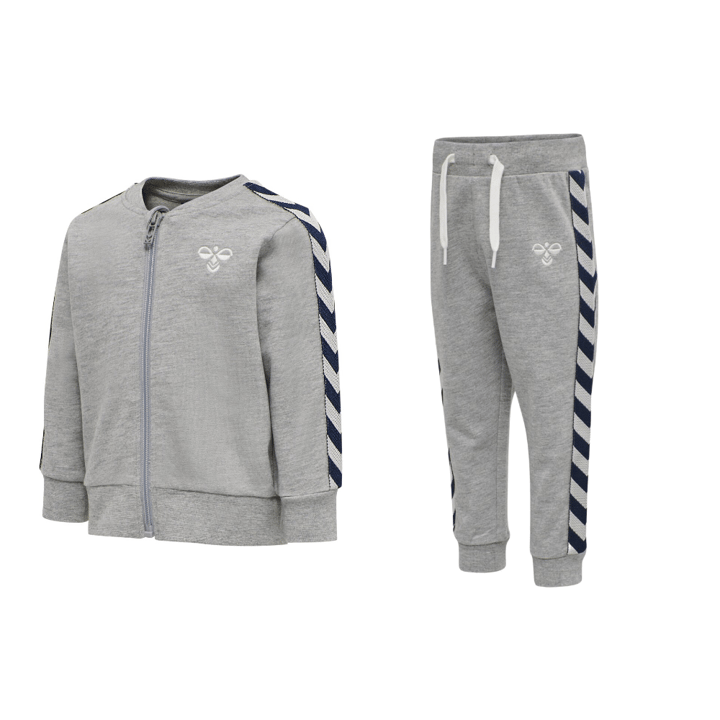 Joggingset Bille - Grey Melange HUMMEL